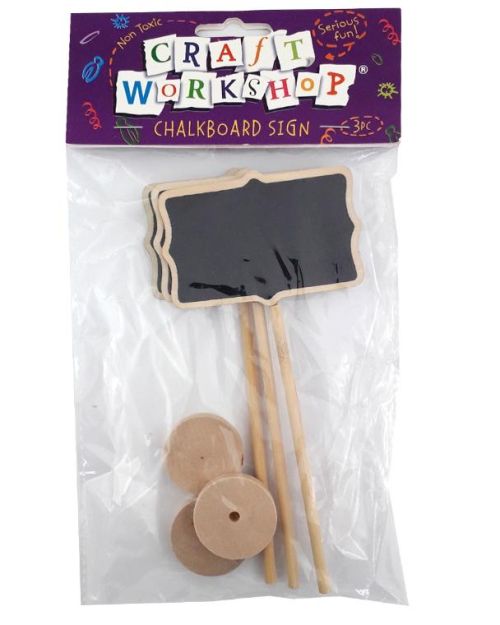 Mini Blackboard Stands 3pk