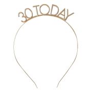 Champagne Noir 30th Birthday Headband