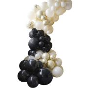 Champagne Noir Balloon Arch Kit