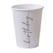 Champagne Noir Birthday Cups 8pk
