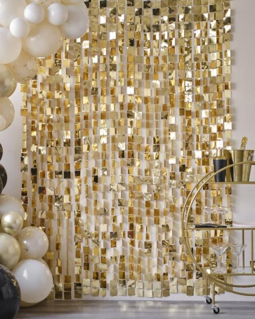 Champagne Noir Gold Sequin Backdrop