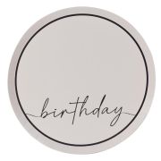Champagne Noir Birthday Plates 8pk