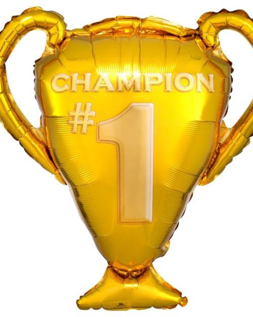 Gold Trophy SuperShape Foil Balloon