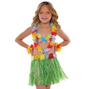 Child’s Hula Skirt Set – Green