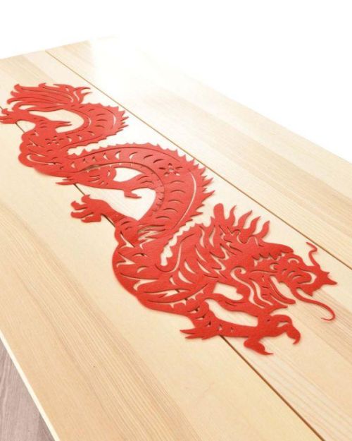 Chinese Dragon Table Runner