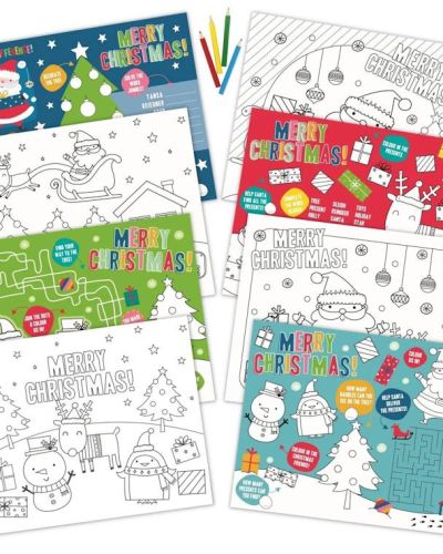 Christmas Activity Placemats 8pk