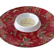 Christmas Melamine Chip ‘n Dip Platter