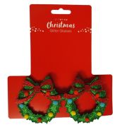 Christmas Glitter Glasses – Wreaths