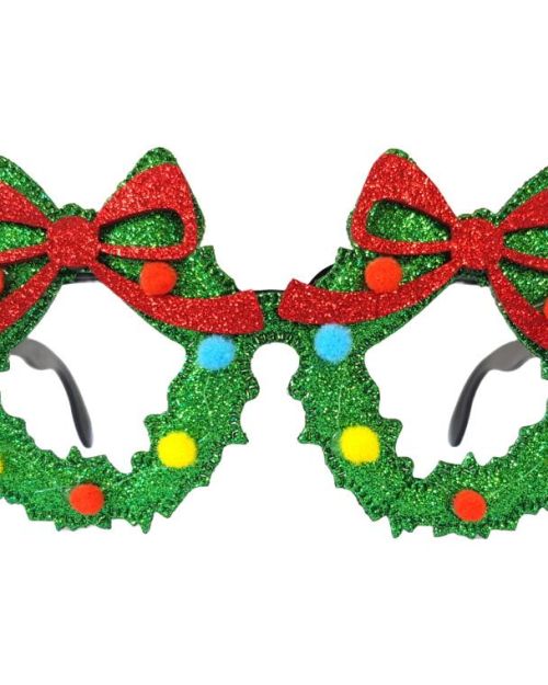 Christmas Glitter Glasses – Wreaths