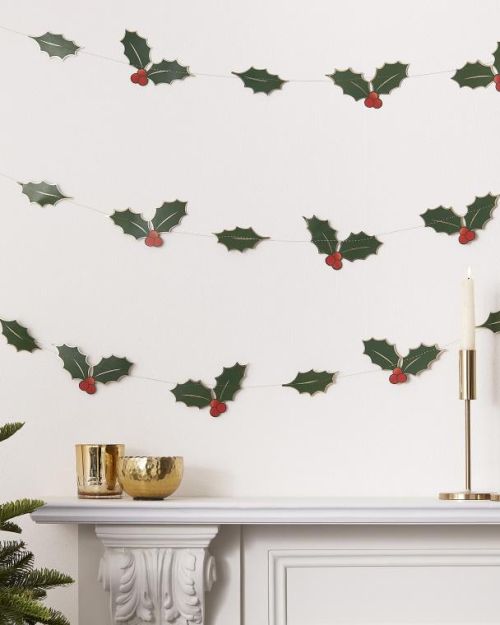 Christmas Holly Garland