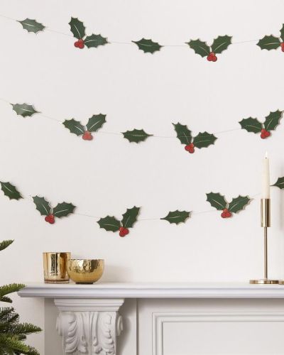Christmas Holly Garland