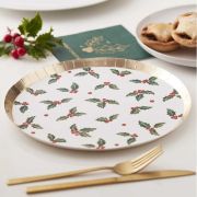 Christmas Holly Plates 8pk