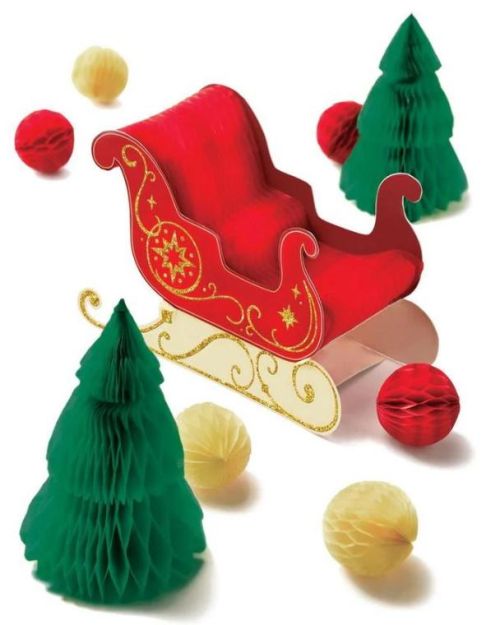 Christmas Sleigh Centrepiece Decorating Kit