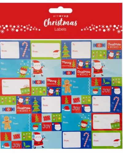 Christmas Gift Labels Sheet 168pk Kids