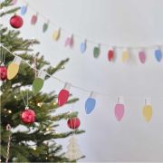 Christmas Lightbulb Garland