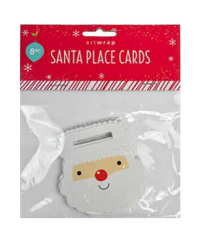 Santa Threadable Place Cards 8pk