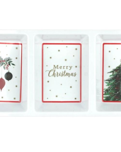 Christmas Melamine Sectional Tray