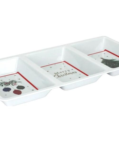 Christmas Melamine Sectional Tray