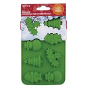 Christmas Silicone Chocolate Moulds 2pk