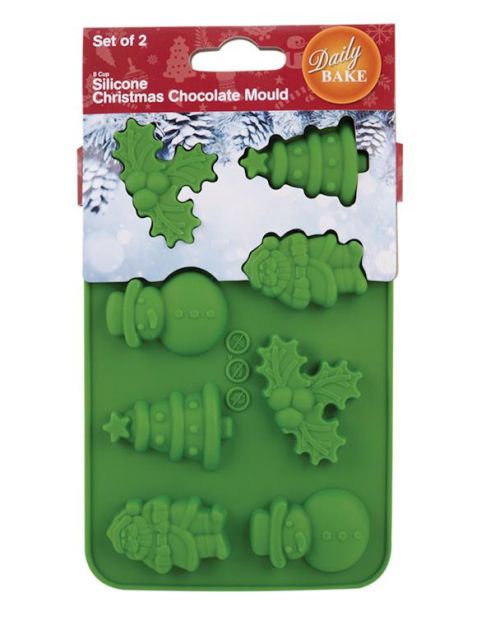 Christmas Silicone Chocolate Moulds 2pk