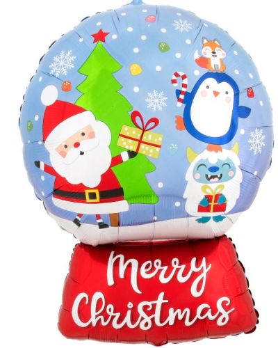 Christmas Snow Globe SuperShape Foil Balloon