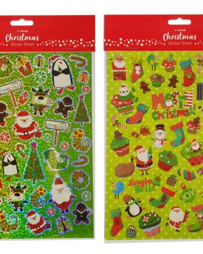 Christmas Sticker Sheet – Assorted