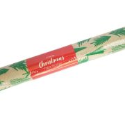 Christmas Table Runner – Linen & Green Trees