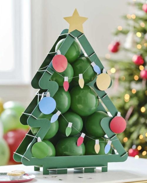 Christmas Tree Balloon Mosaic Stand