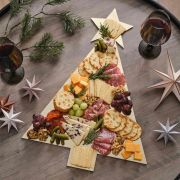 Cosy Copper Gold Christmas Tree Grazing Board