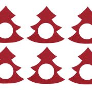 Cutie Christmas Tree Napkin Rings 6pk