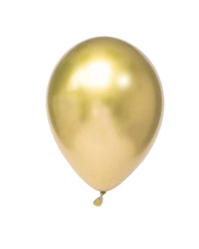 Chrome Balloon Gold 7in