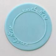 Debosser Stamp – Circle with Leaves