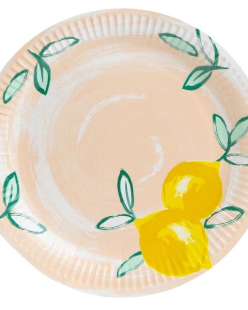 Citrus Fruits Dinner Plates 12pk