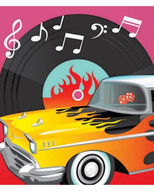 Classic 50’s Lunch Napkins 16pk