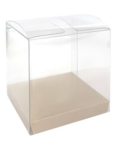 Clear Favour Boxes 10pk – White Sand