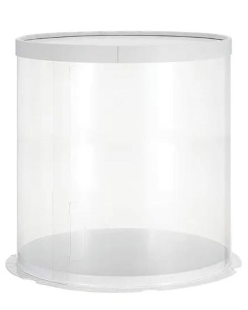 Tall Clear Tube Cake Box – 10″