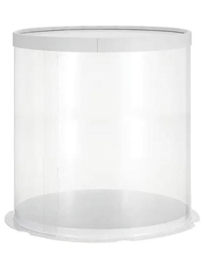 Tall Clear Tube Cake Box – 10″
