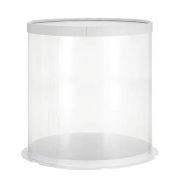 Tall Clear Tube Cake Box – 8″