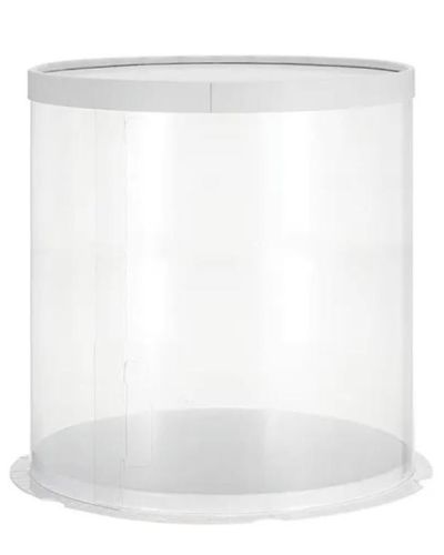 Tall Clear Tube Cake Box – 8″