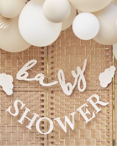 Clouds Baby Shower Bunting