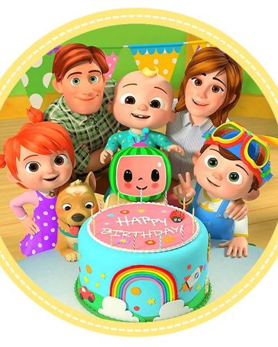 Edible Icing Image – CoComelon Round