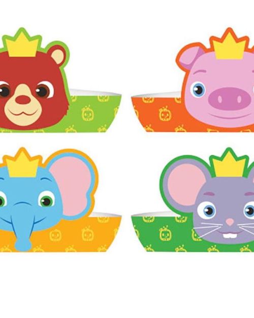 CoComelon Paper Crowns 8pk