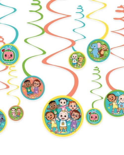 CoComelon Hanging Spiral Decorations