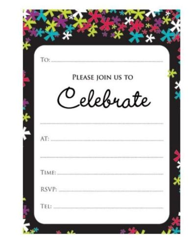 Confetti Celebration Invitations