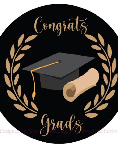 Edible Icing Image – Graduation Round