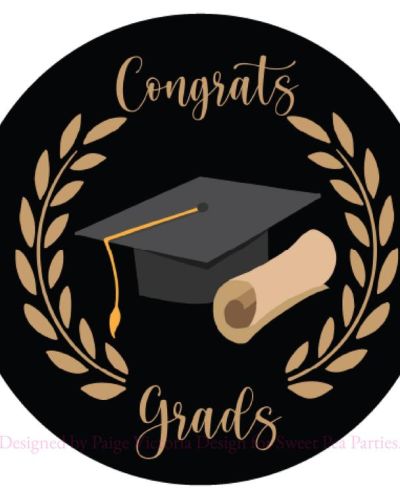 Edible Icing Image – Graduation Round