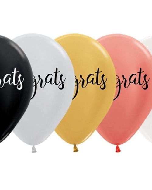 Congrats Balloons 5pk