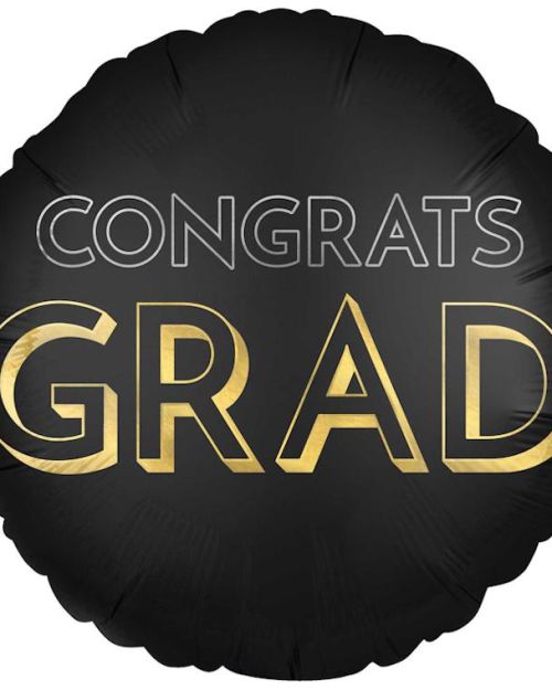 Congrats Grad Satin Jumbo Foil Balloon