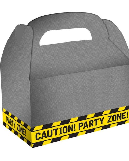 Construction Gable Treat Boxes 8pk