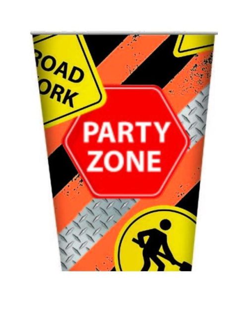 Construction Party Zone Cups 8pk